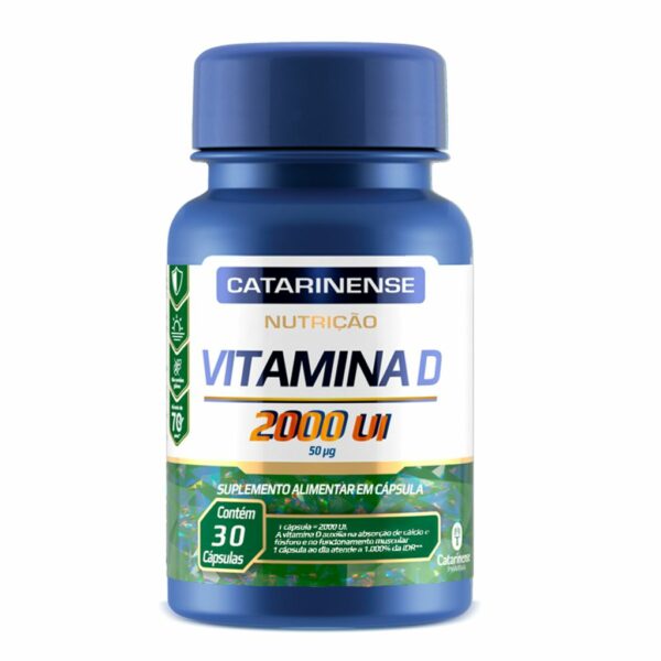 Vitamina D 2000 UI 30 Cápsulas - Catarinense-0