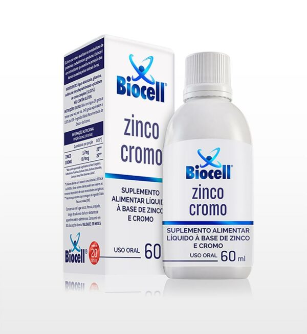 Biocell Zinco Cromo - Suplemento Alimentar Líquido Sublingual 60ml -0