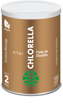 Vital Chlorella 180 cáps de 530mg - Vital Âtman-0