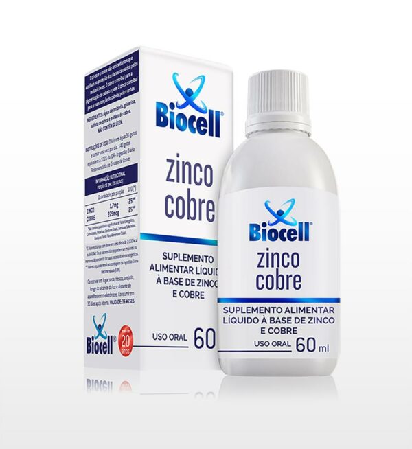 Biocell Zinco Cobre - Suplemento Alimentar Líquido Sublingual 60 ml-0